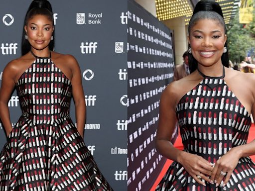 Gabrielle Union Gets Playful in Prada for the ‘Riff Raff’ Red Carpet Premiere During Toronto International Film Festival