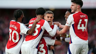 Arsenal 4-2 Leicester: Late Wilfried Ndidi own goal and Kai Havertz strike move Gunners level on points with Man City