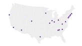 Este mapa muestra las universidades de EE.UU. donde se han arrestado a manifestantes propalestinos