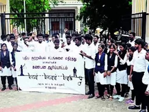 Law students protest new criminal laws | Madurai News - Times of India