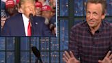 Seth Meyers Spots Donald Trump’s ‘Weirdest And Most Uncomfortable’ Rally Moment Yet