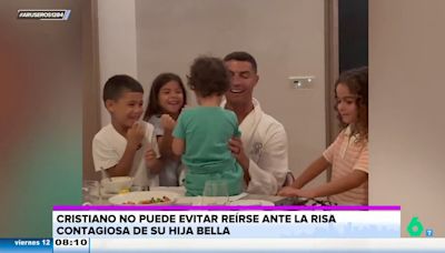 El viral de Cristiano Ronaldo y sus hijos que te sacará una sonrisa: así es la risa contagiosa de su hija Bella