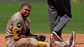 Padres lose to Royals in ninth; Luis Arraez says he is 'good' after departing with shoulder injury