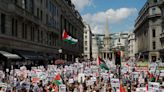 UK police charge pro-Palestine protester behind divisive ‘coconut’ placard