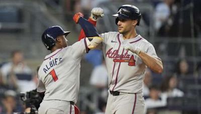 Albies hits 2-run homer on Rodón's second pitch and hot Braves romp 8-1 over skidding Yankees