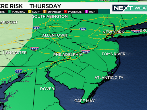 Tornado warnings end in Philadelphia region as severe weather threat continues Thursday