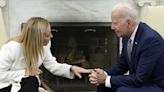 Far-right Italian PM Giorgia Meloni visits Washington for meeting with President Joe Biden