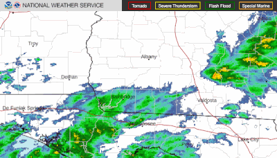 Watch radar as storms with threat of tornadoes move through Tallahassee, Florida Panhandle