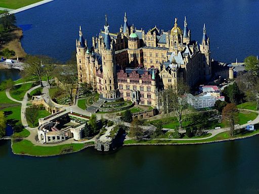 El castillo alemán de Schwerin, incluido en la Lista del Patrimonio Mundial de la Unesco