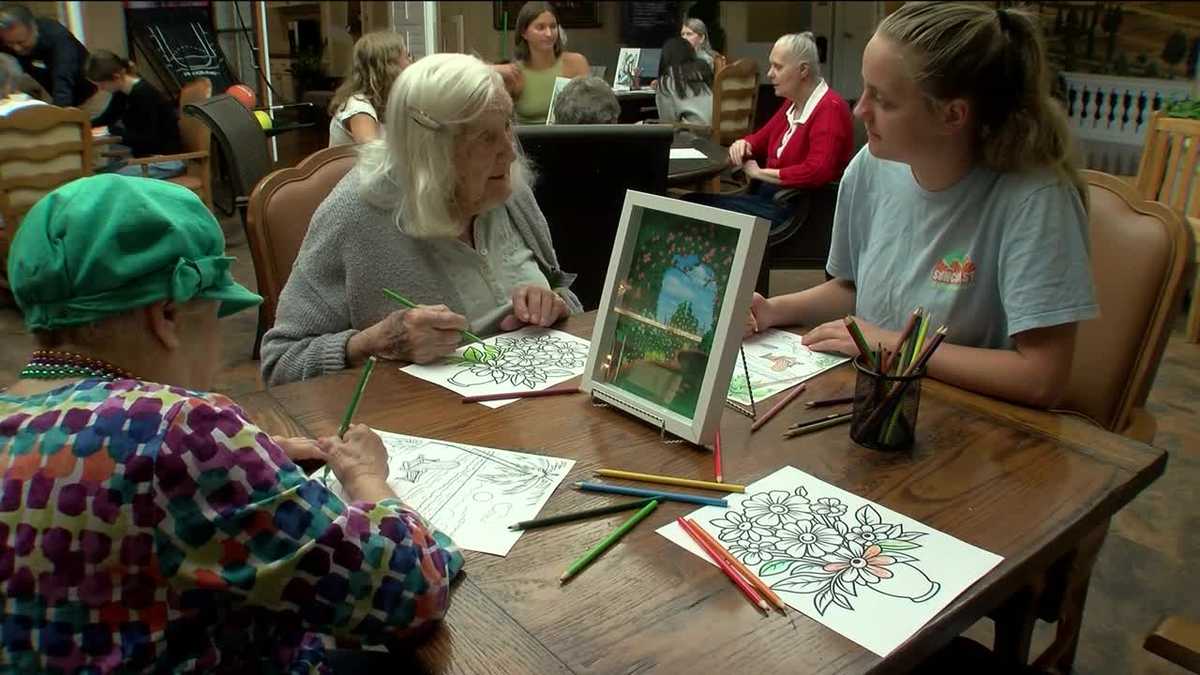 Inspired by her grandmothers, Naples High School student creates 'Drawing for Dementia'