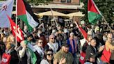 Eurovision chaos as thousands mob city for Palestine march