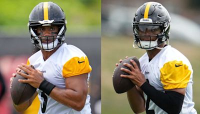 Steelers QB Russell Wilson (calf) inactive; Justin Fields to start vs. Falcons