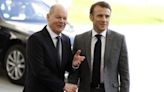 Macron urges defence of democracy on rare state visit to Germany as EU elections loom