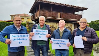 Impulsan una plataforma vecinal para reclamar el saneamiento de Les Mariñes