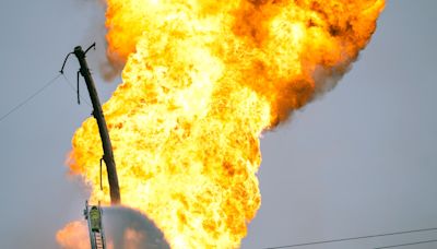 Fire still burning after massive pipeline explosion in Houston