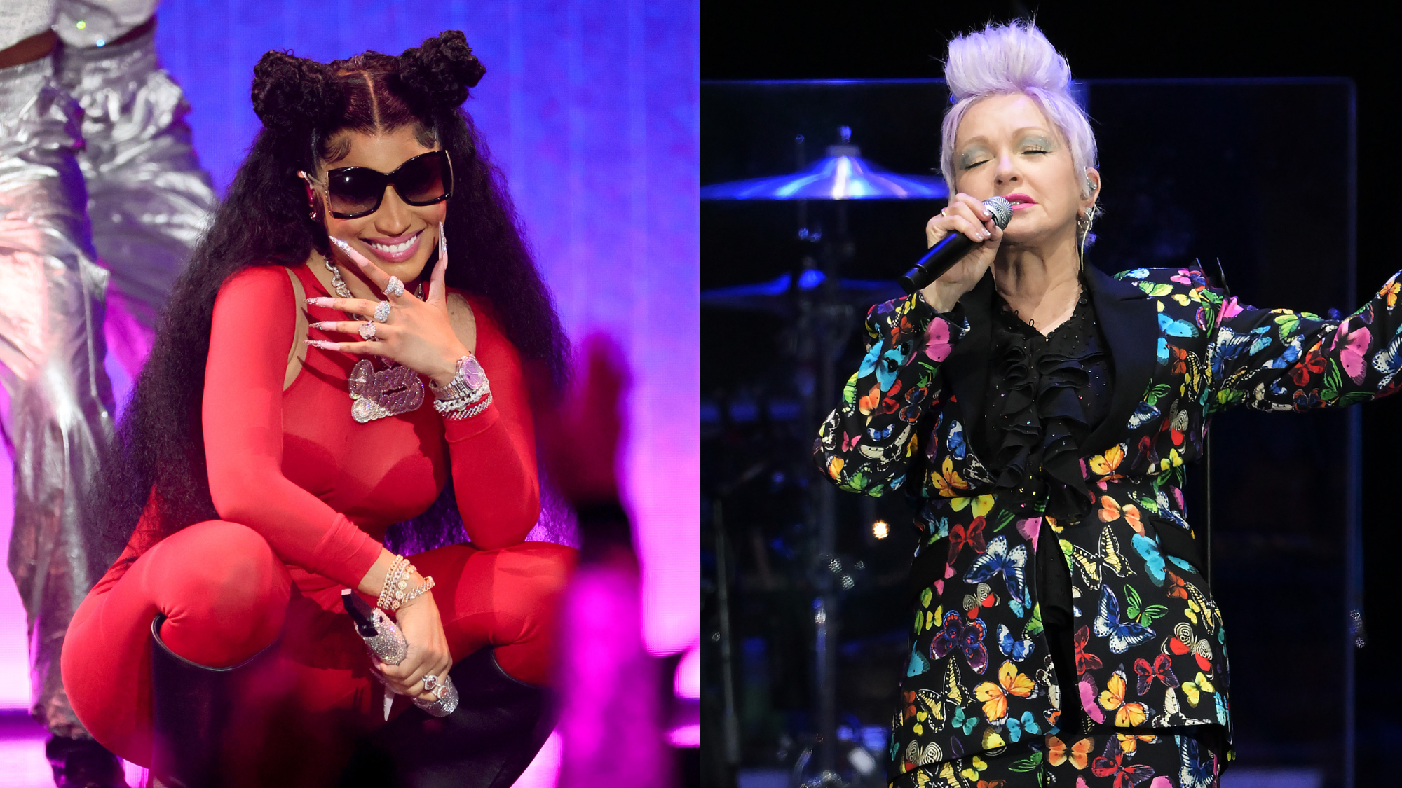 Nicki Minaj Surprises Crowd With Cyndi Lauper Duet At Pink Friday 2 Tour Stop In NYC