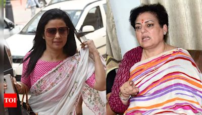 'Busy holding up her boss's pajamas': Mahua Moitra takes potshots at NCW chief; Rekha Sharma hits back calling her 'troll' | India News - Times of India