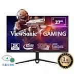 ViewSonic VX2728J-2K 27型180Hz 超快速0.5ms 電競遊戲螢幕(IPS/QHD/內建喇叭)