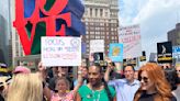Actors and writers on strike rally in Philadelphia and Chicago as union action spreads