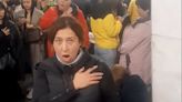 ‘It united our spirit’ – sheltering Ukrainians sing national anthem