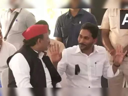 'Today, situation is different ... ': Jagan Mohan Reddy protests in Delhi against violence in Andhra Pradesh | Vijayawada News - Times of India