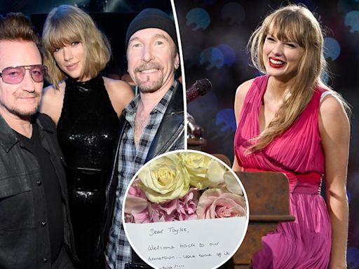 U2 sends Taylor Swift flowers ahead of her Dublin Eras Tour shows: ‘Already feeling that Irish hospitality’