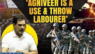 Rahul Gandhi In Lok Sabha: 'Agniveer is Modi's Scheme not of Defense Ministry' | Watch Video