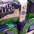 ✪四寶的店n✪附發票~Ever Clean 藍鑽 強效低過敏 超凝結貓砂42磅(約19公斤) 貓砂 礦物低過敏結塊貓砂