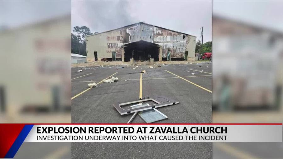 Suspected explosion causes damages to Zavalla church