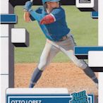 2022 Panini Donruss #49 Rated Rookie Otto Lopez 新人卡 藍鳥