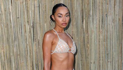 Leigh-Anne Pinnock steps out in a bedazzled bra