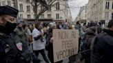 歐洲部分國家有民眾示威抗議疫苗護照