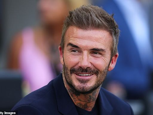 David Beckham sweetly cuddles daughter Harper, 12, at Inter Miami game