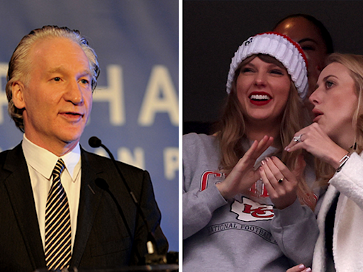 Maher jokes Taylor Swift didn’t sit with Brittany Mahomes at Chiefs game due to NFL wife liking Trump posts