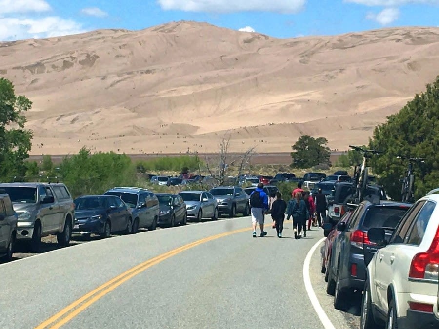 Expect heavy traffic at Sand Dunes next several weekends