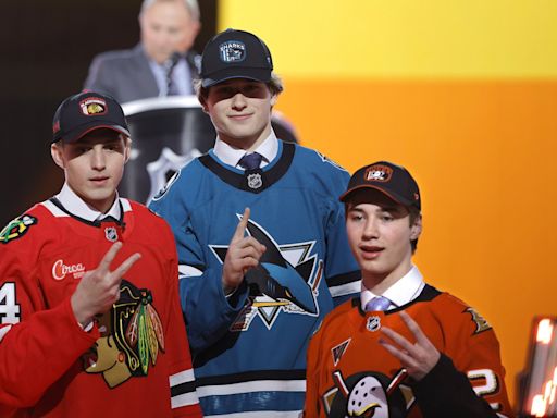 Macklin Celebrini selected No. 1 by San Jose at NHL draft where Las Vegas and hockey royalty mix