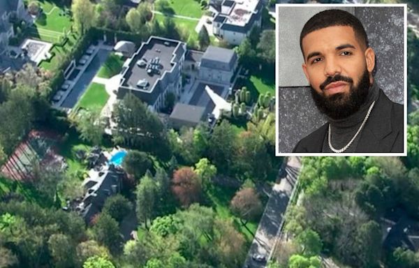 Drake’s mansion scene of drive-by shooting days after Kendrick Lamar used image of it for diss track cover art