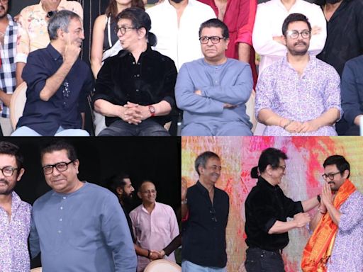 In Pics: Aamir Khan, Raj Thackeray and others at ’Yek Number’ trailer event