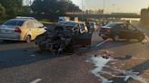 Violento choque múltiple en la Panamericana: tres autos chocaron y tres hombres resultaron heridos