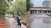 Heavy rains in Delhi cause roadblocks, waterlogging; IMD predicts more showers, police issue traffic advisory | Delhi News - Times of India