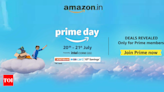 Amazon Prime Day sale starts July 20: How to buy Prime Membership plan offering free delivery for a year in less than Rs 400 - Times of India