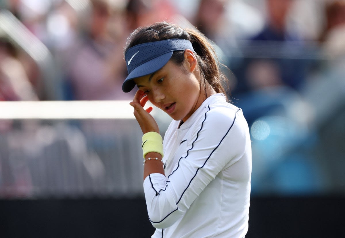 Emma Raducanu and Katie Boulter denied all-British showdown with double defeat at Eastbourne