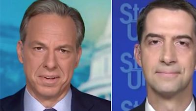 'What a farce': CNN's Tapper buried for letting Tom Cotton spew 'MAGA lies' about Harris