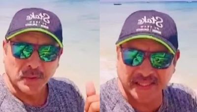 WATCH: Ravi Shastri Is Busy Soaking In Vitamin Sea Ahead Of India's Super 8 Game - News18