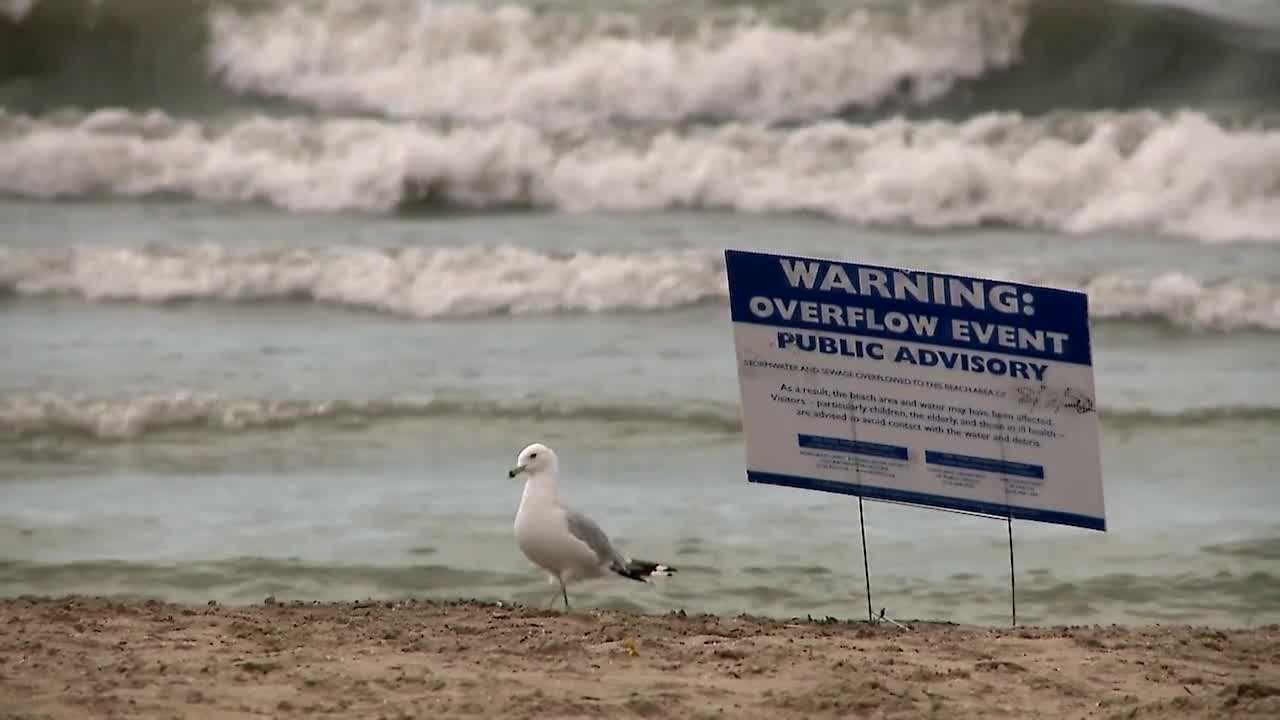 Health advisory issued for Edgewater Beach after sewage overflow