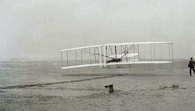 The stern man who believed humans were never meant to fly was overcome with emotion when Wilbur took him on his first flight