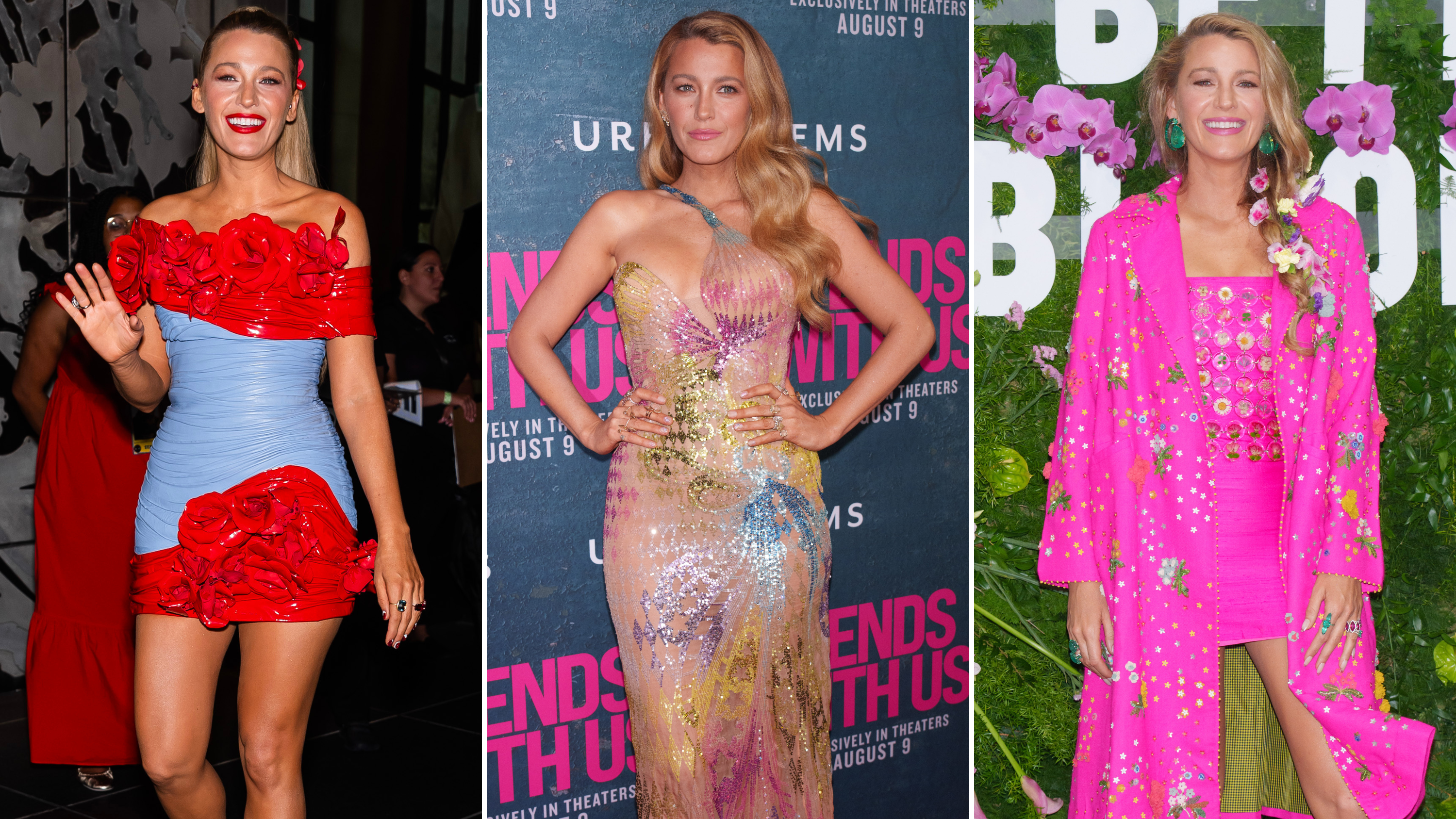 Blake Lively wears Britney Spears's 2002 dress to the 'It Ends With Us' premiere: See all her floral-themed looks