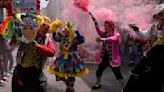 APTOPIX Peru Clown Day