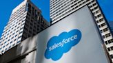 Salesforce drops on first-ever single-digit sales growth outlook