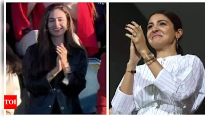 Shoaib Malik's wife Sana Javed gets trolled mimicking Anushka Sharma during India vs Pakistan WCL 2024 match | - Times of India